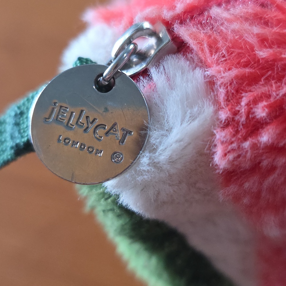 Jellycat Fuzzy Watermelon Slice Bag - Picture 4 of 7